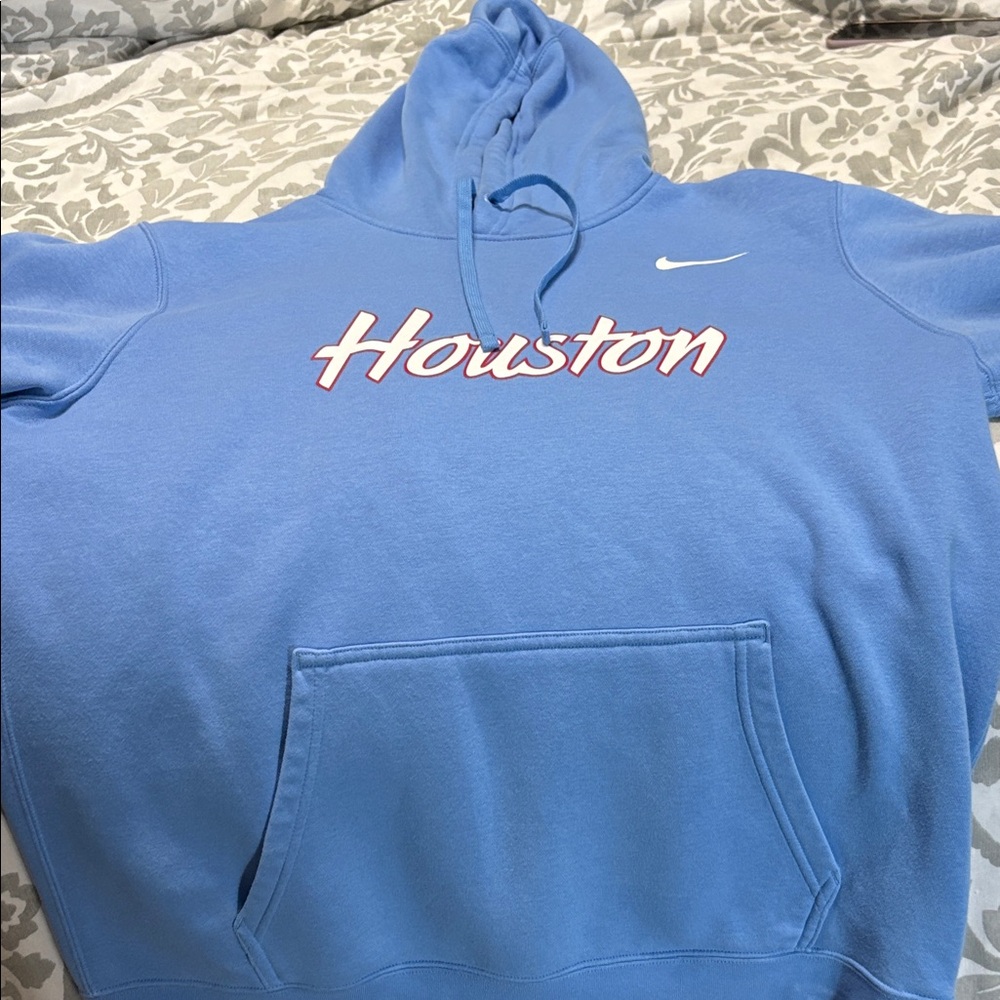 Nike Light Blue Houston Nike sz L hoodie